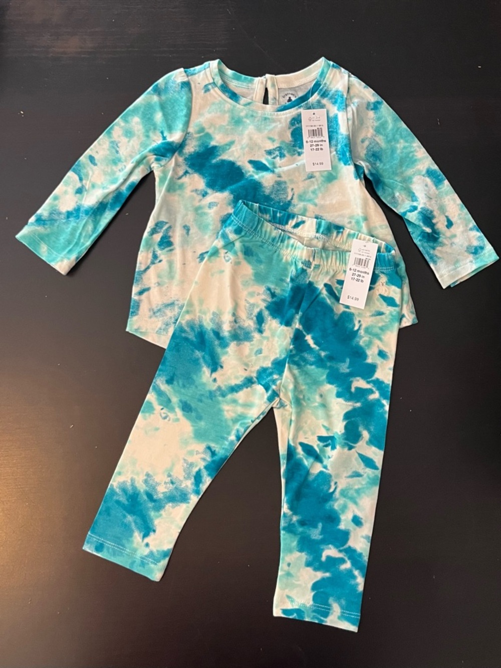 NWT Baby Gap 2-piece set 6-12 months tie-dye  top/leggings Brannon's Favorites